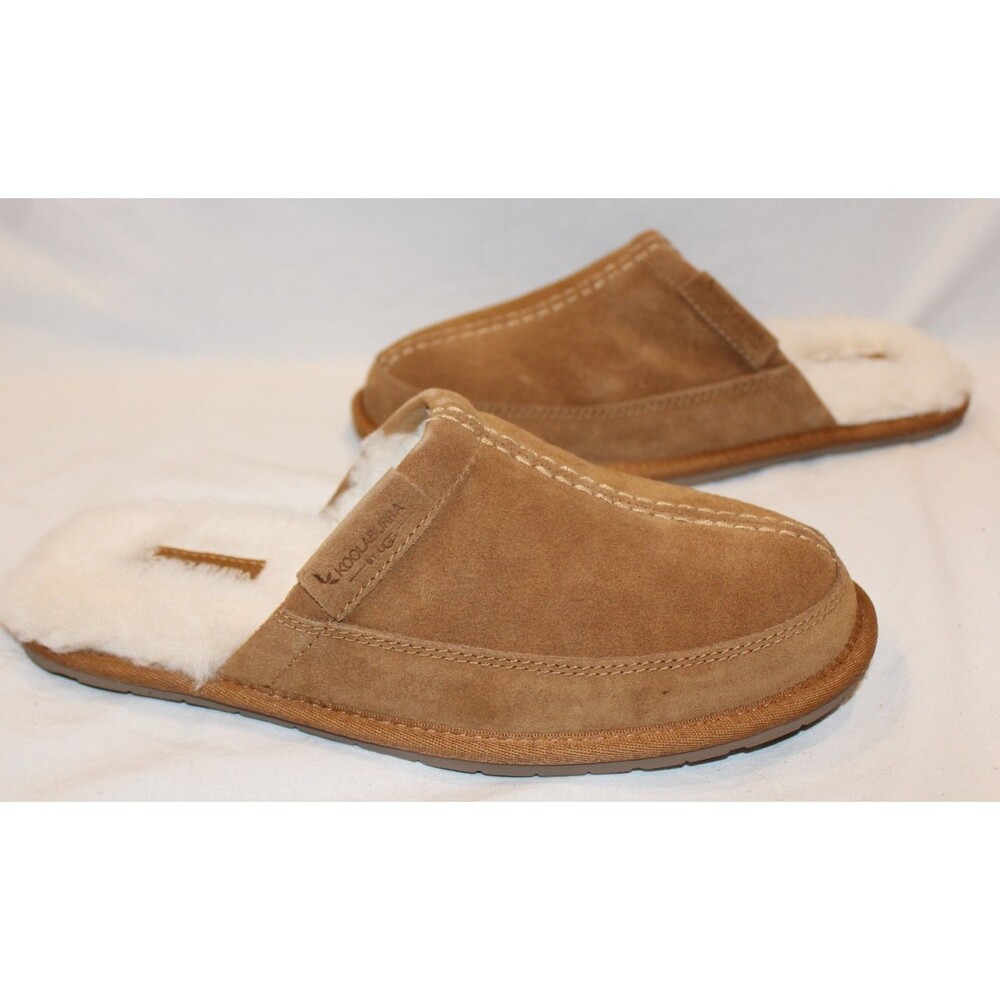 NIB UGG Koolaburra Men's Clog Suede Shearling Slippers Chestnut Brown 8